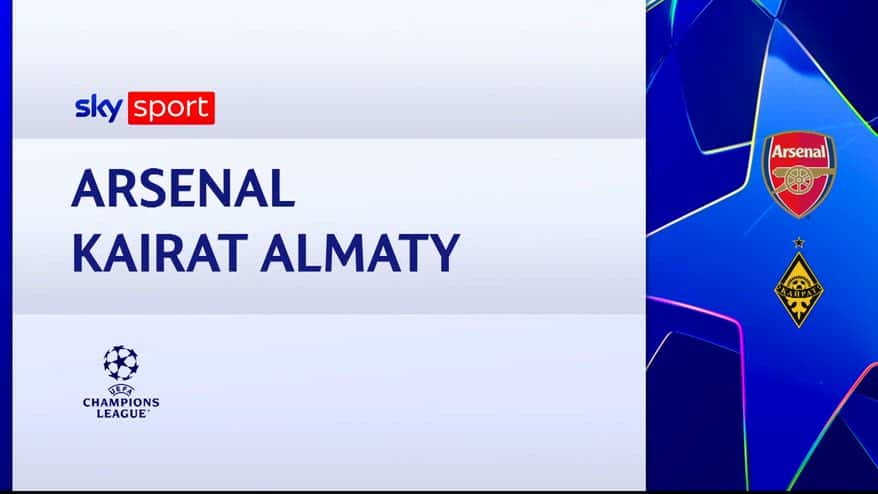 Arsenal-Kairat 3-2: gol e highlights
