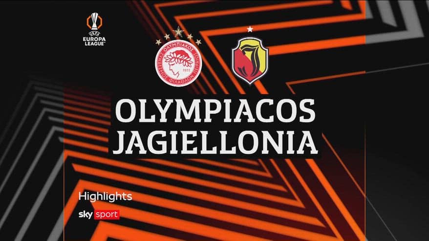 Olympiacos-Jagiellonia 2-1: gol e highlights