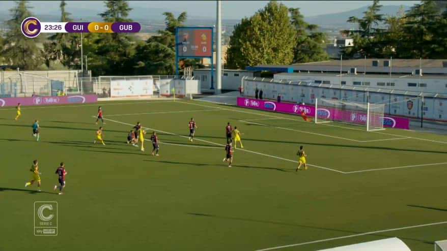 Guidonia-Gubbio, che gol di Giannotti per l'1-0. VIDEO