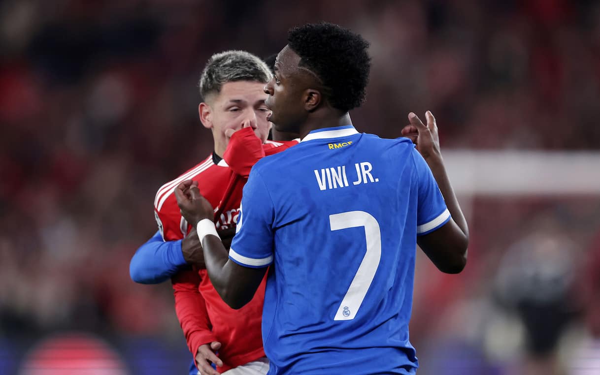 Vinicius Prestianni razzismo episodio controverso Benfica Real Madrid Champions League