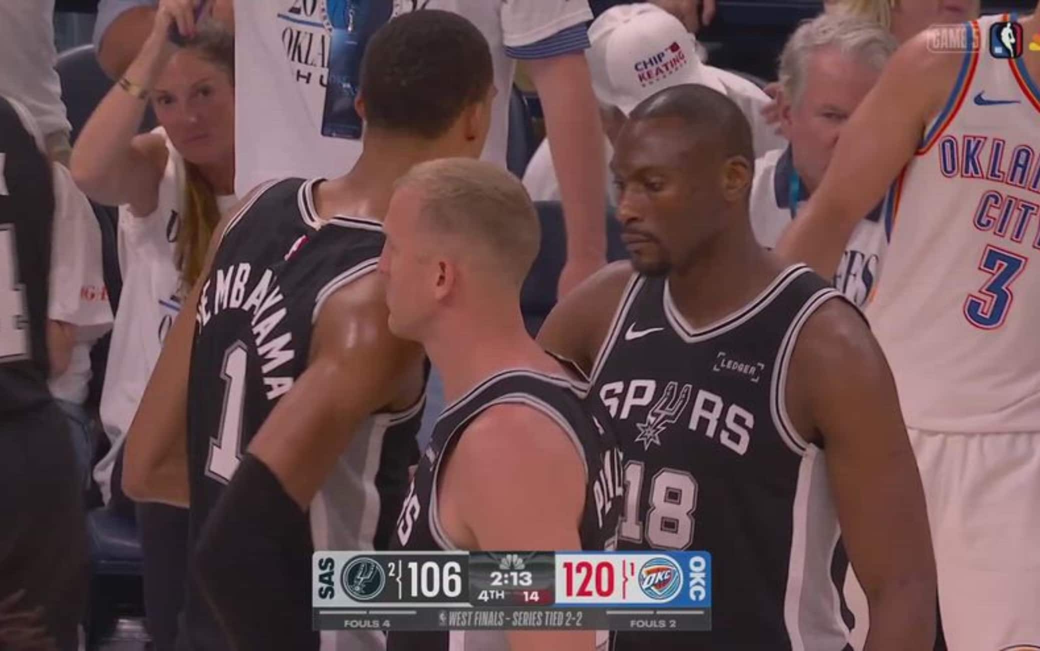 NBA, Wemby 'commissiona' falli duri a Plumlee e Biyombo nel finale di gara-5 a OKC