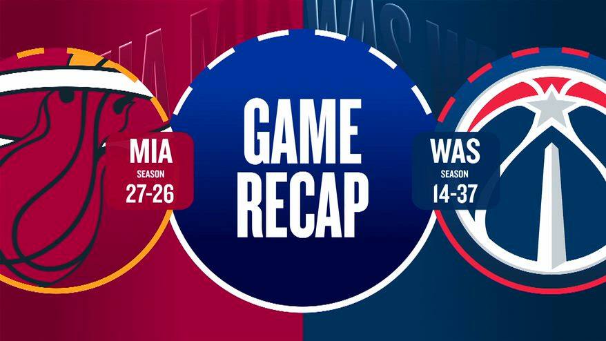 NBA Highlights: Washington-Miami 101-132