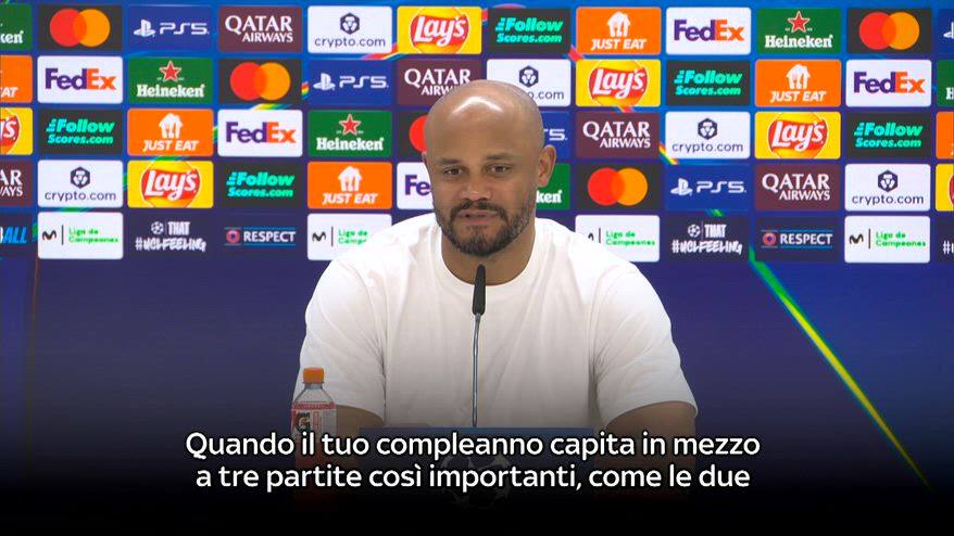 Kompany: "40° compleanno? Ho altre priorità al momento..."