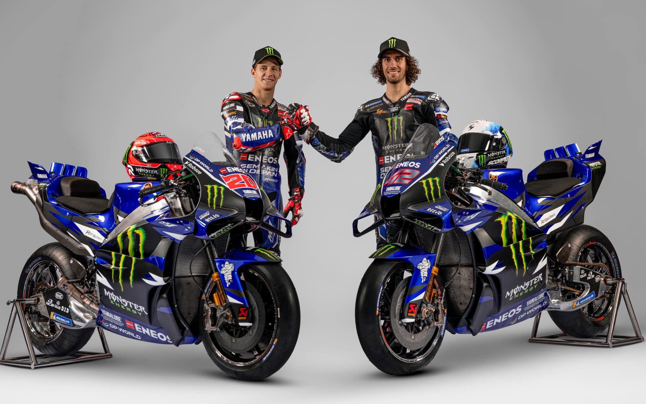 Yamaha MotoGP, la nuova livrea della moto di Quartararo e Rins. FOTO