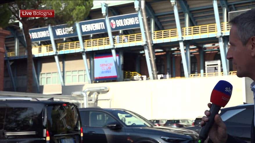 Roberto Mancini al Dall'Ara per Bologna-Lazio: il VIDEO