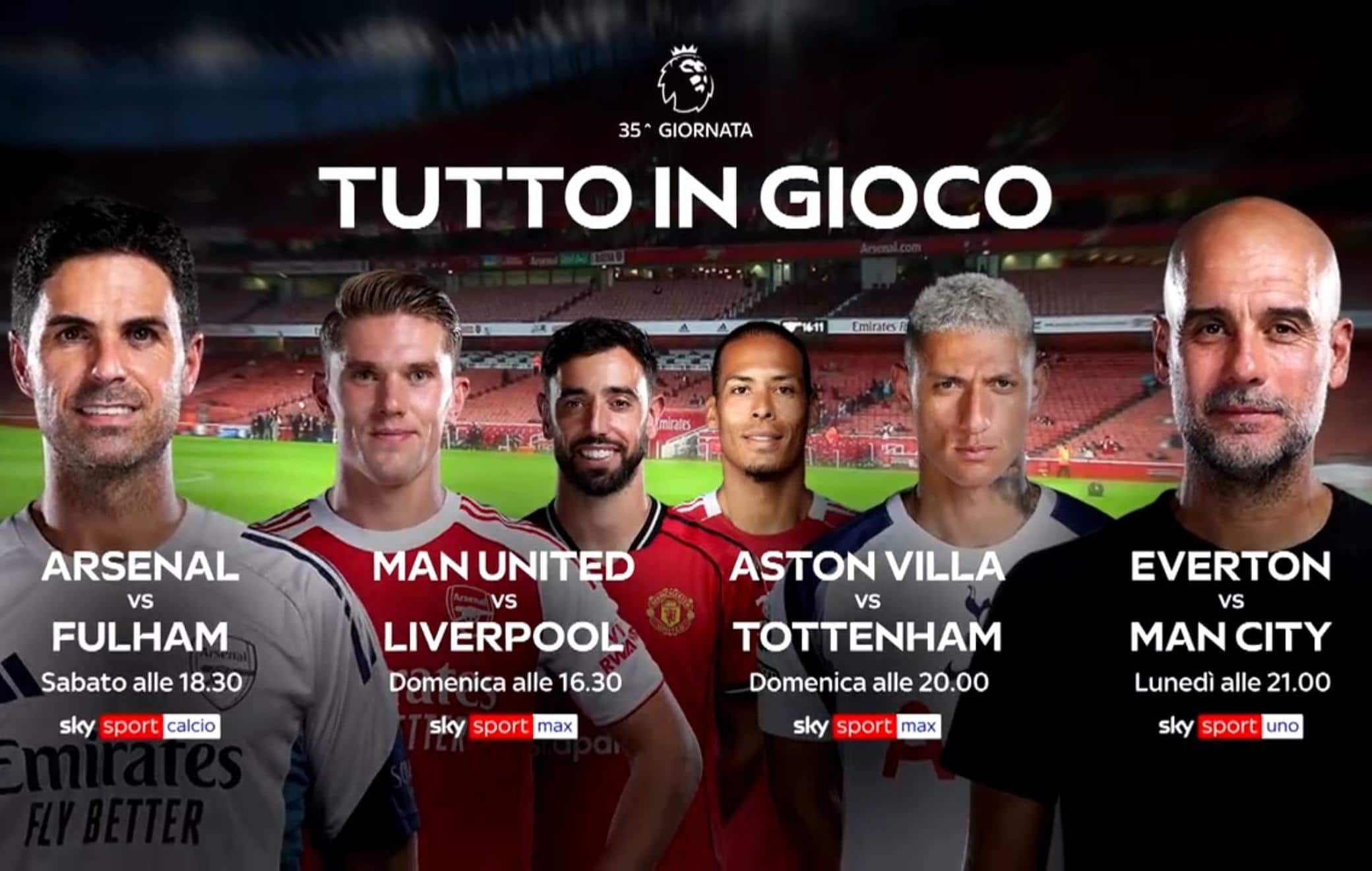 Premier League, Bundesliga e Ligue 1: tutte le gare del weekend su Sky e NOW