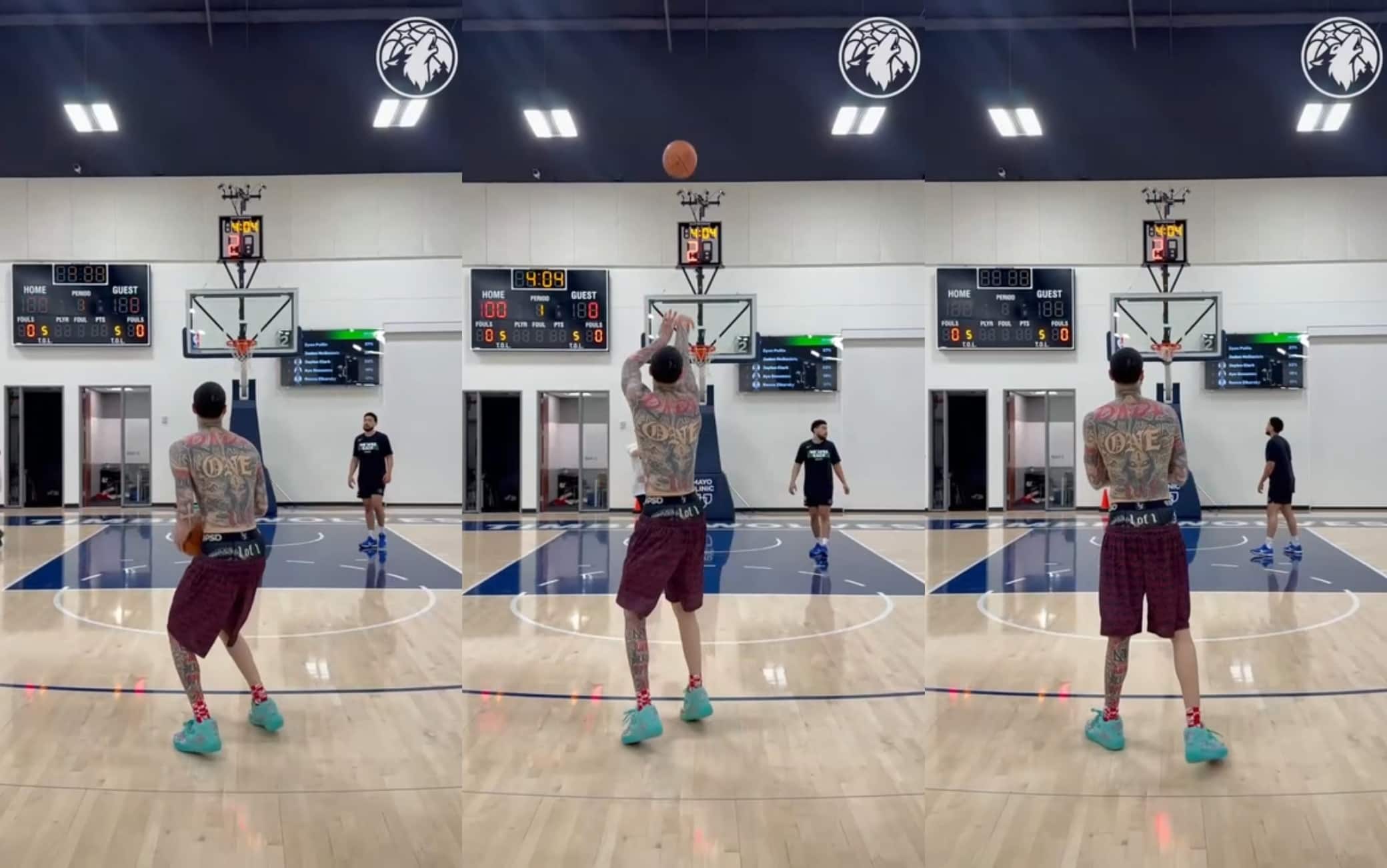 NBA, LaMelo già in palestra con i T'Wolves si allena al tiro e non ne sbaglia uno. VIDEO