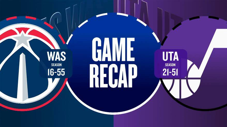 NBA Highlights: Utah-Washington 110-133
