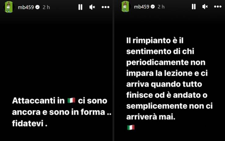 Il messaggio di Balotelli