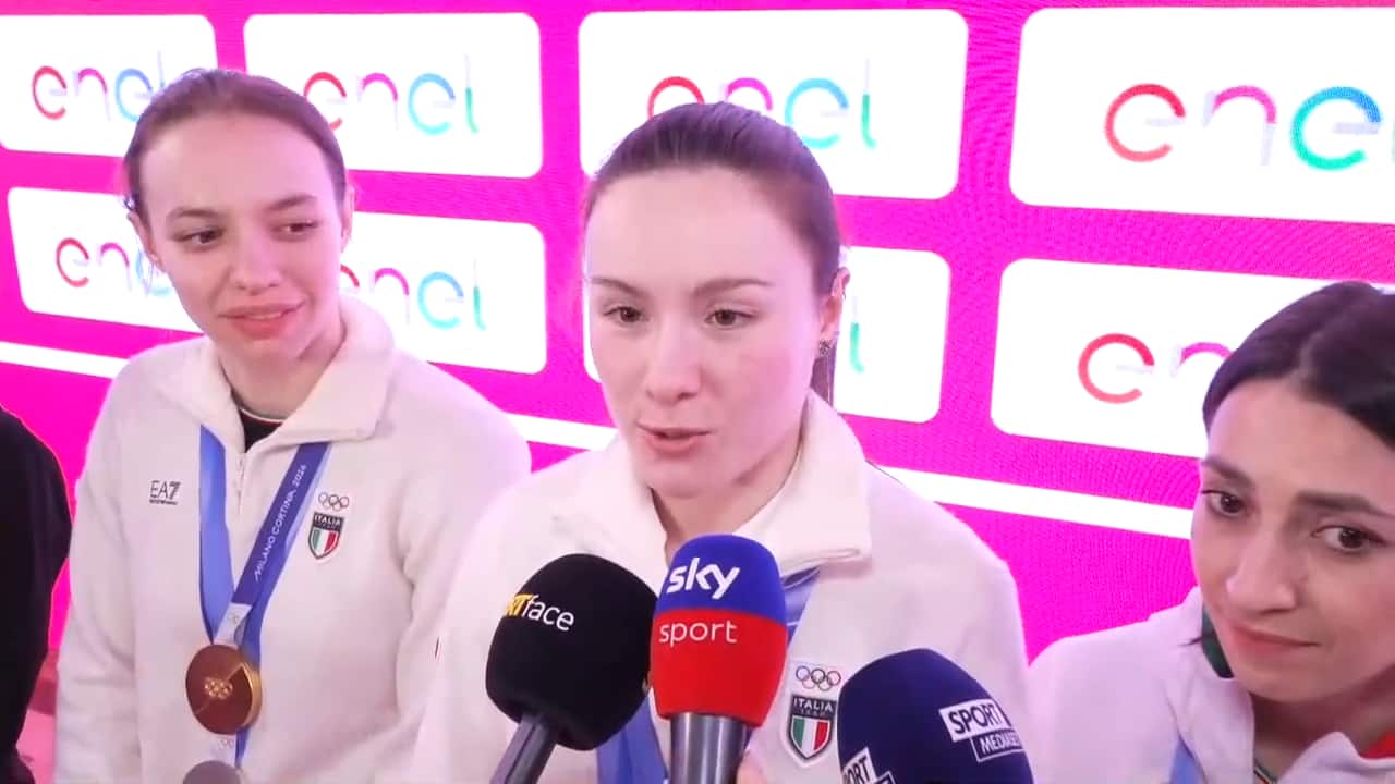 La Nazionale di short track femminile: "Una medaglia bella e importante". VIDEO