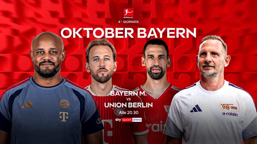 Bundesliga, 4^ giornata: Bayern Monaco-Union Berlino su Sky