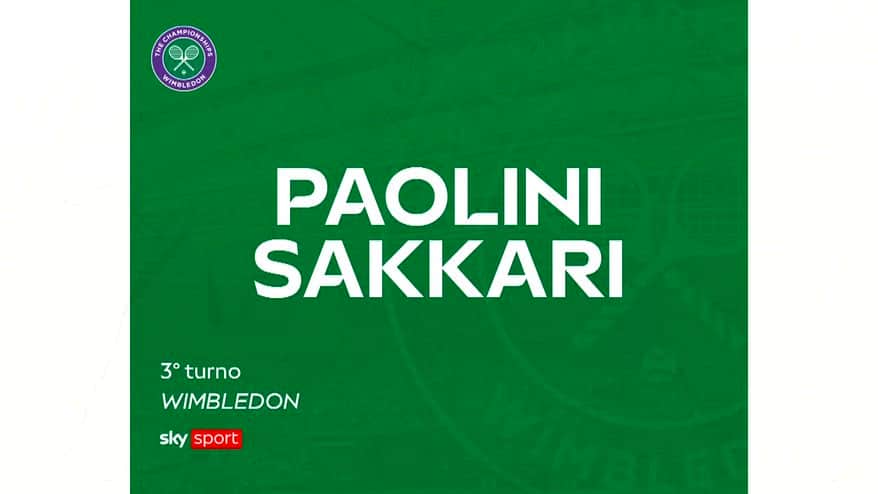 Paolini-Sakkari: highlights Wimbledon. VIDEO