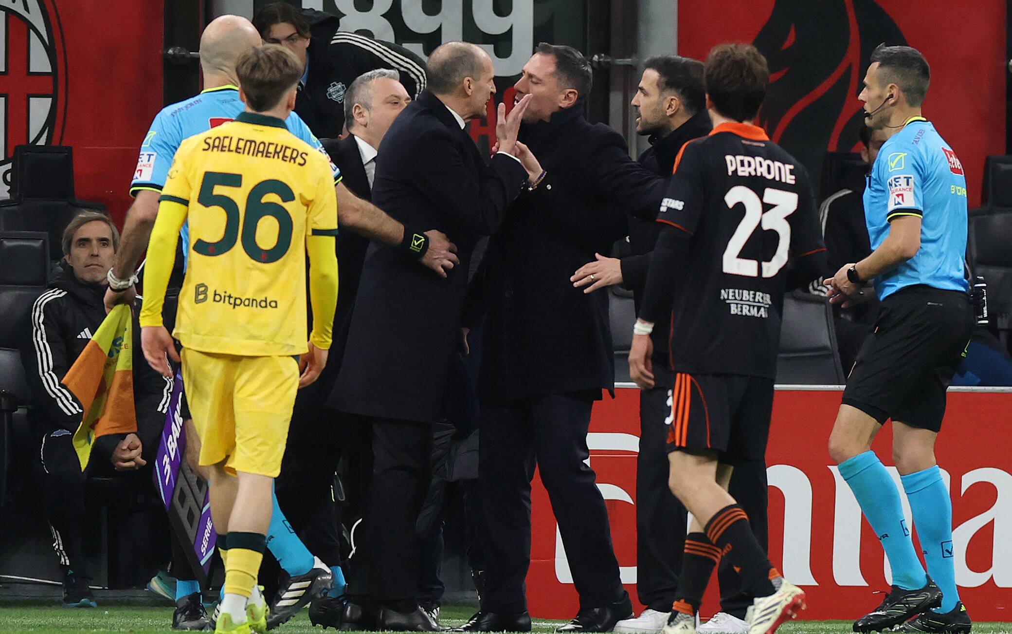 Milan-Como, la lite Allegri-Fabregas continua fuori dalla sala stampa: la ricostruzione