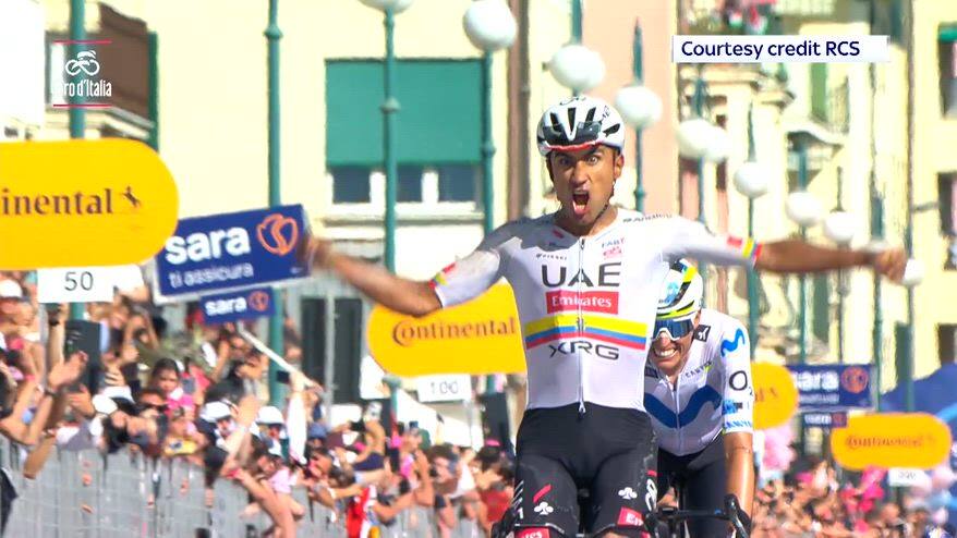 Giro, Narváez vince l'11^ tappa. Eulalio in rosa