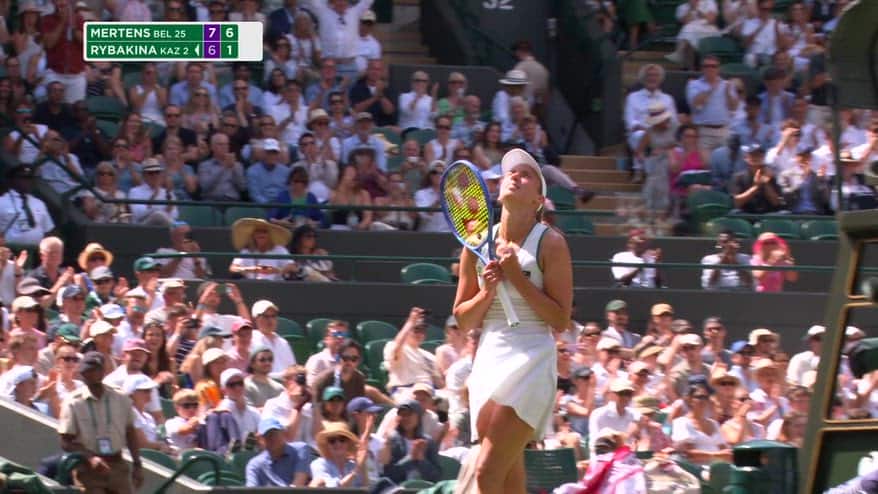 Wimbledon, fuori Rybakina: Mertens vince in 2 set