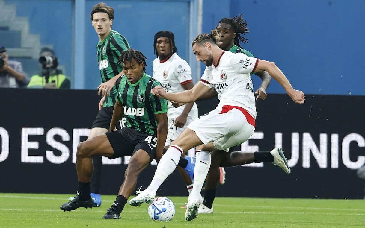 Rabiot Strike Cancelled Out by Odenthal as Sassuolo Hold Milan to 1-1