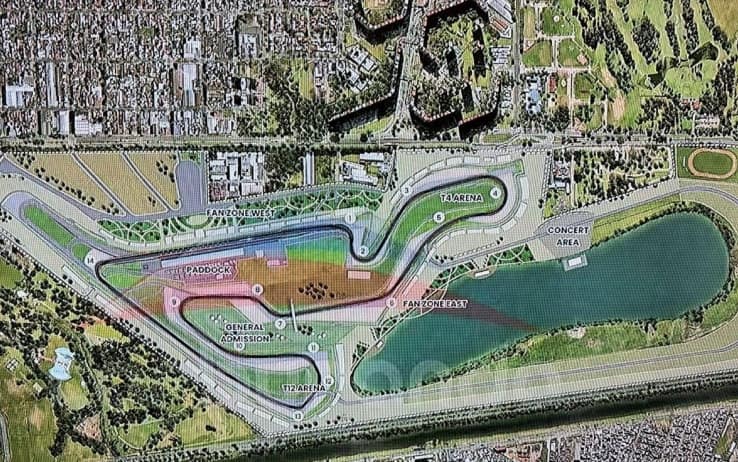 Il layout del circuito che ospiterà il GP d'Argentina