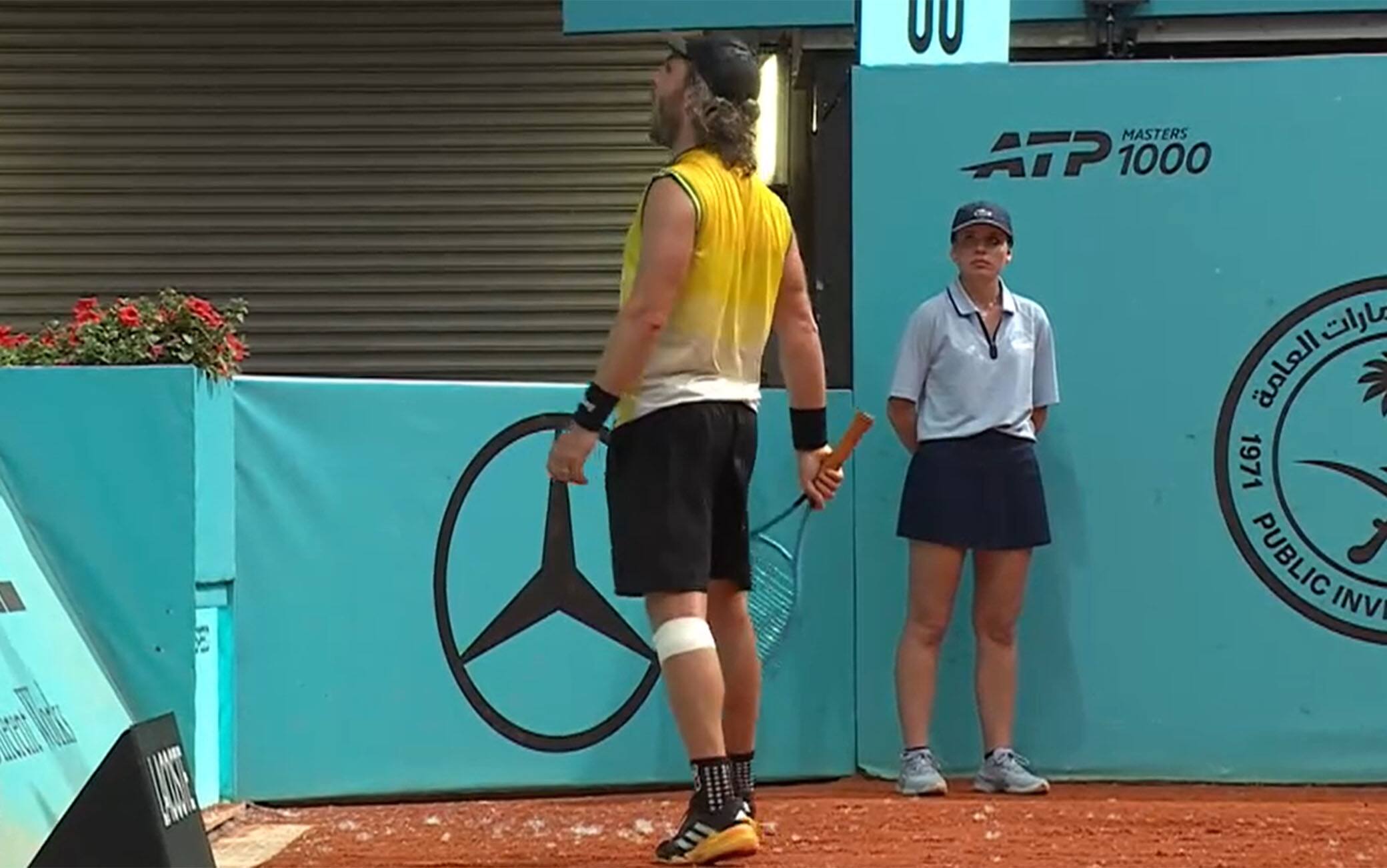 Trungelliti furioso all'Atp Madrid: urla e insulta alcuni spettatori