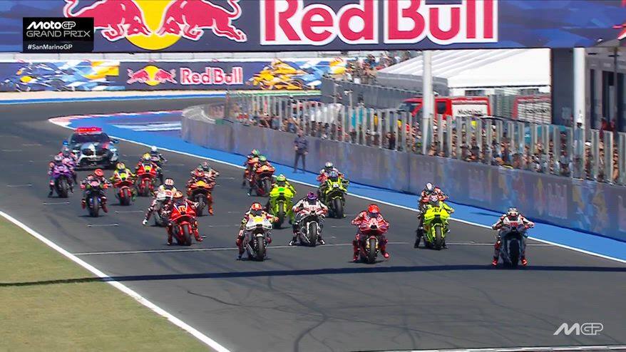 GP Misano, la partenza della MotoGP