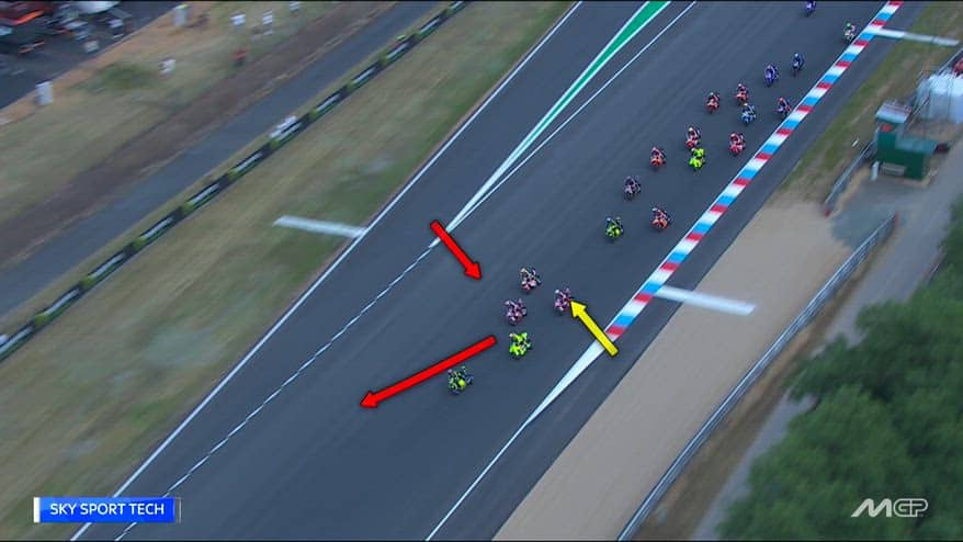 Gp Brno, rivedi la partenza con l'aiuto dello Sky Tech