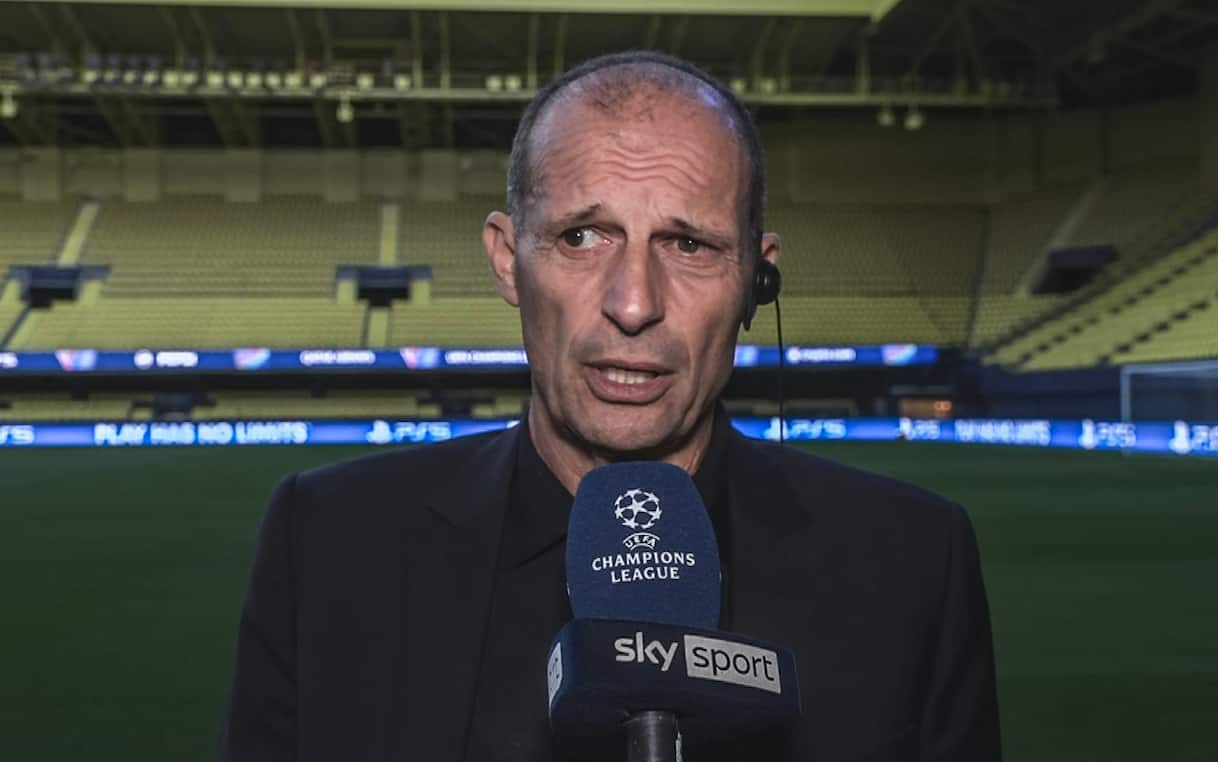 Allegri, l'intervista a Sky Sport pre Villarreal Napoli. Video