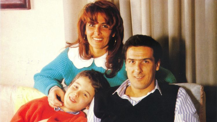 Morsasco - La casa di famiglia: Scirea con la moglie Mariella e il figlio Riccardo (courtesy of Mariella Scirea)